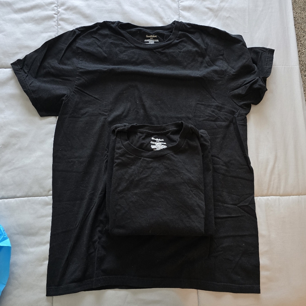 3pk black tshirt